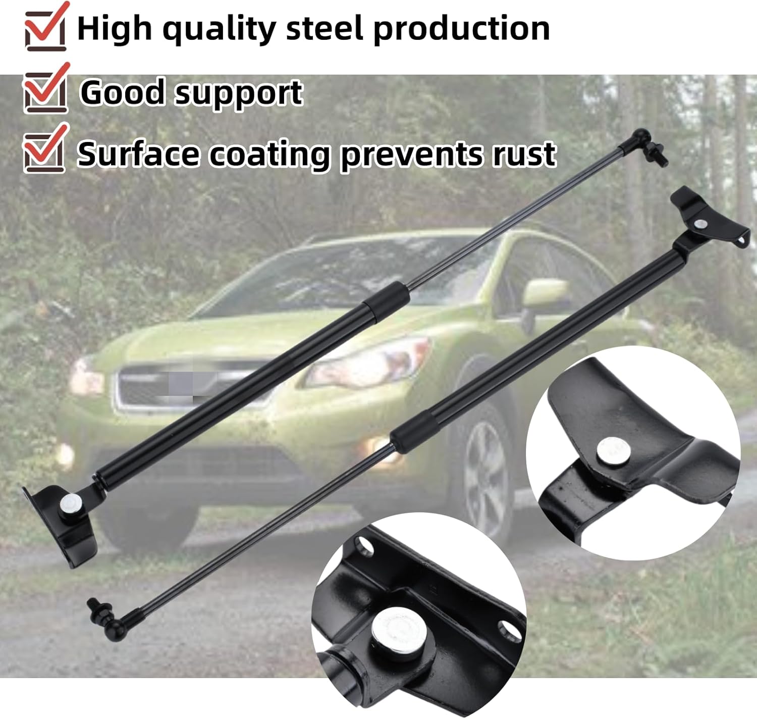 63269FJ020 Rear Hatch Lift Support Fit for Subaru Impreza 2012-2016 Crosstrek 2016-2017 Subaru XV 2013-2016 Rear Lift Struts Replace RT551075 63269FJ030(2pcs)