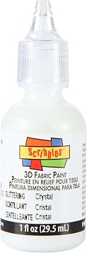 Scribbles 54301 Fabric Paint, Clear, 1 Oz