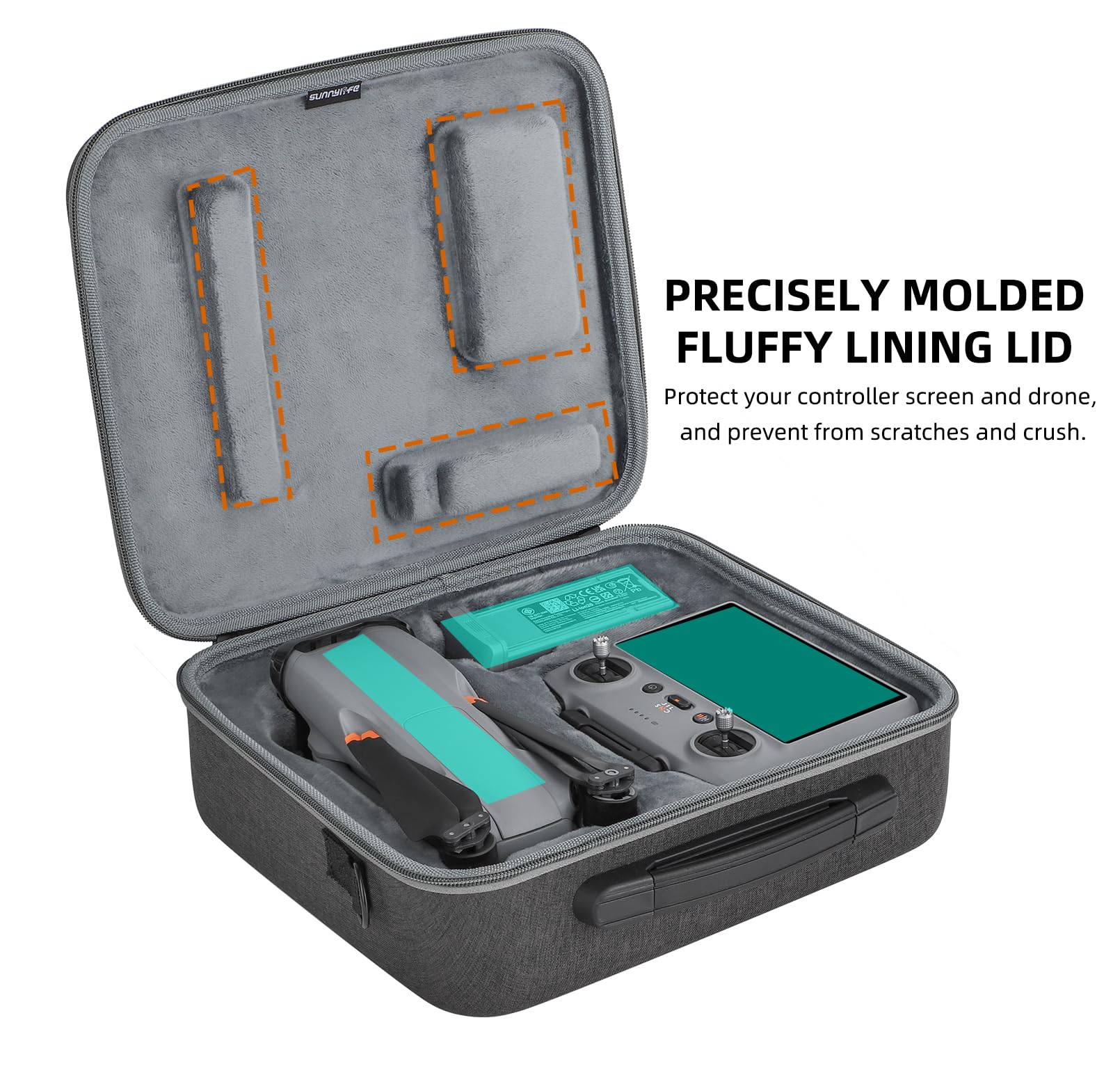 Bolsa de protección para DJI Air Drone y RC 2 / RC-N2 a distancia, funda portátil, fundas de almacenamiento, estuche de transporte (una bolsa para DJI Air 3 Kit)