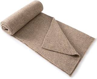 Lallier Cashmere Wool Blend Scarf: Ultra Soft Ribbed Winter Wrap for Men & Women, Luxe Gift Box Included (9x70")