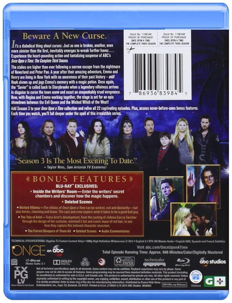 Amazon.com: Once Upon A Time: Season 3 [Blu-ray] : Jennifer