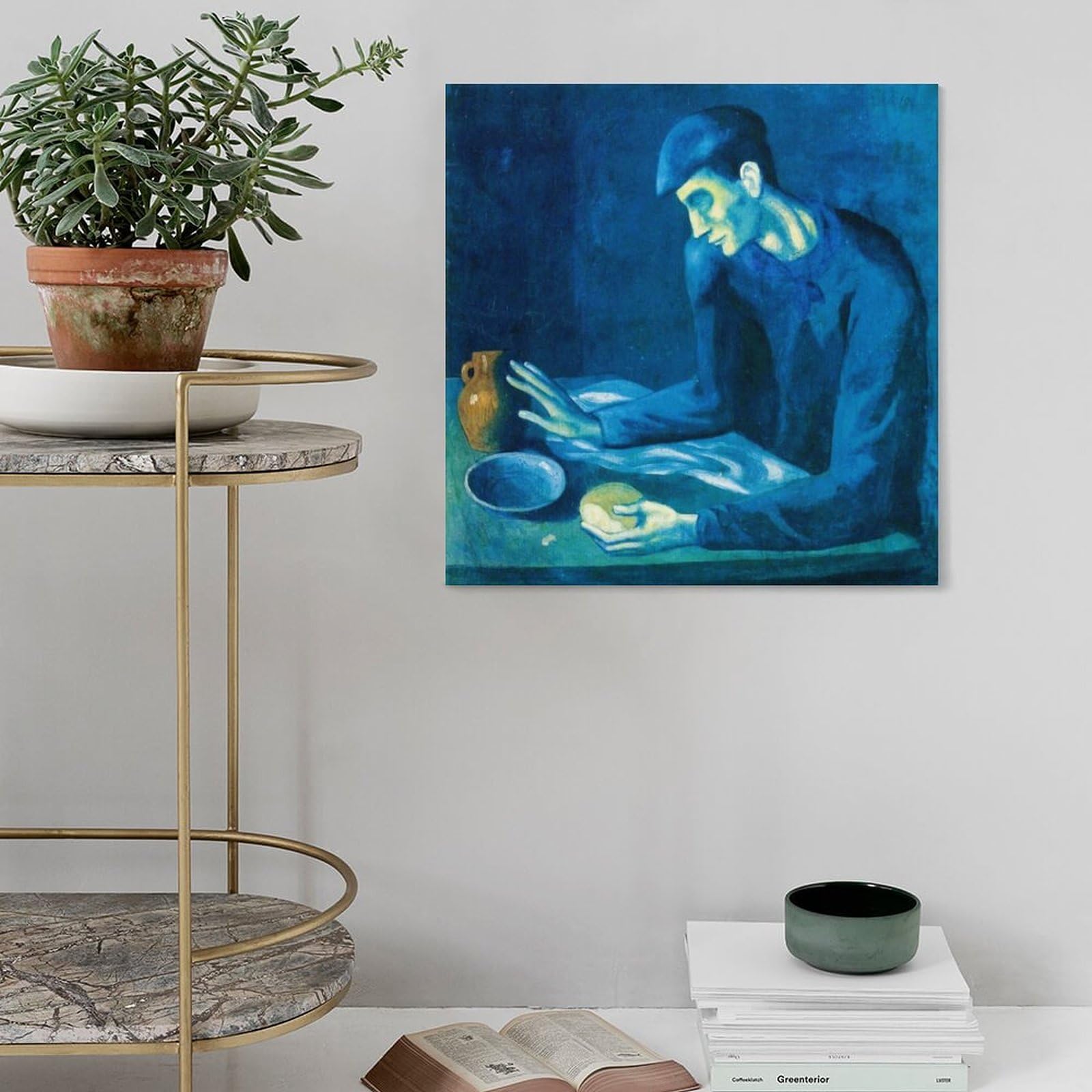Amazon.co.jp: パブロ・ピカソ盲人の食事絵画 インテリア アート