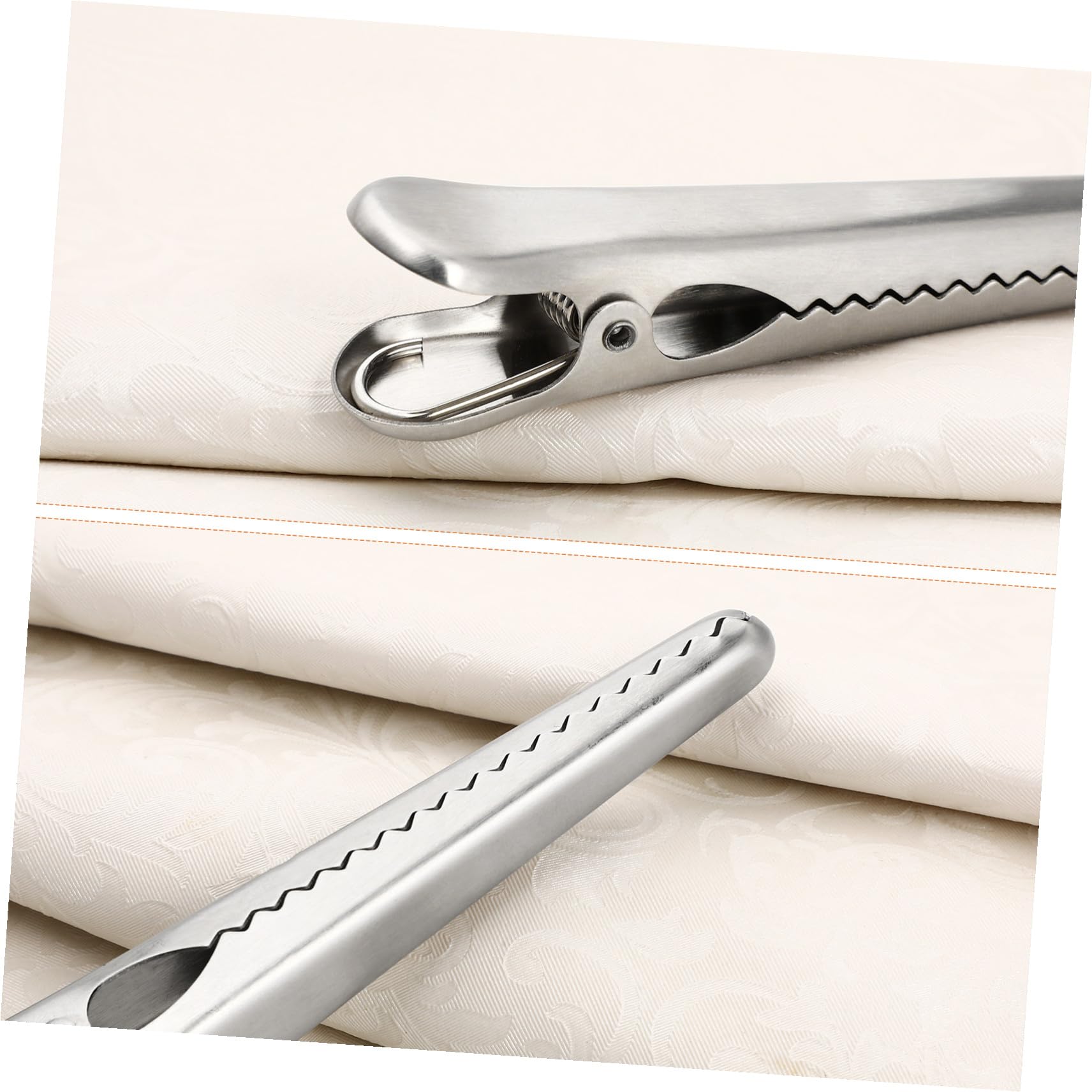 Ipetboom Sigillatrice Per Sacchetti in Acciaio Inox, 6 Pezzi, Clip Per Chiusura Snack e Sacchetti Alimentari, Pratica Per Conservazione Alimenti in Casa