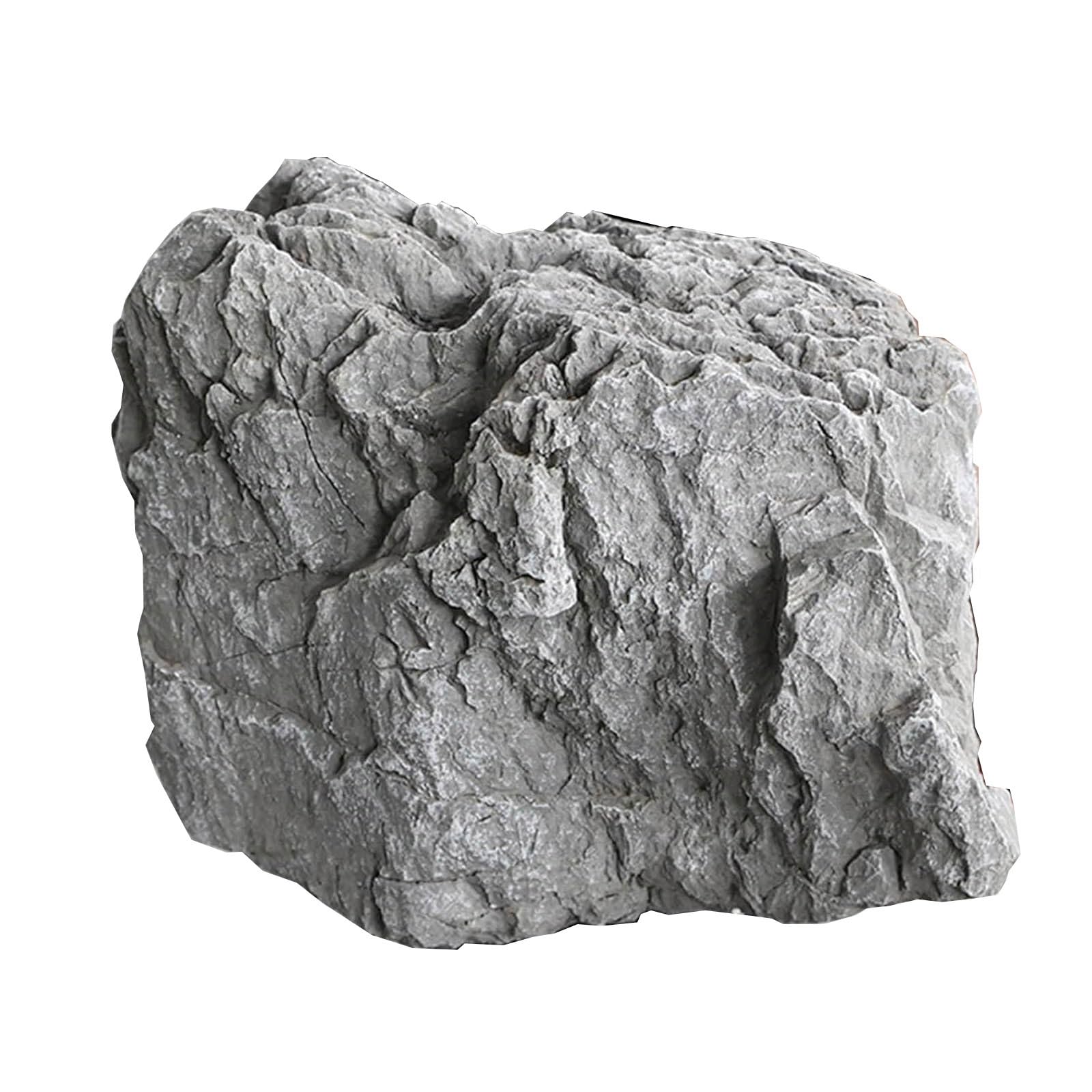 Bliajkswyr Lightweight Landscape Rock Durable Faux Rock with Realistic Natural Texture PU Foam Fake Rocks for Landscaping Yard Décor Not Hollow Septic Tank Covers(B)