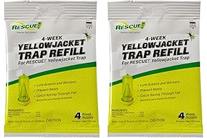 RESCUE! 4-Week Yellowjacket Attractant for Reusable Traps (2-Pack)