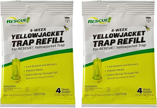 RESCUE! Yellowjacket Attractant for RESCUE! Reusable Yellowjacket Traps 4 Week Supply - 2 Pack