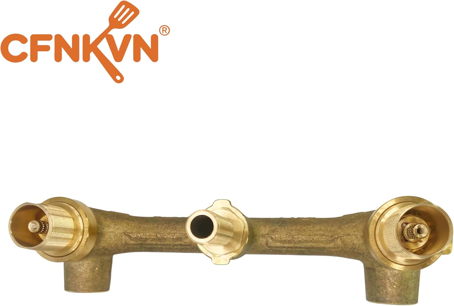 Faucet Wall-Mount Rough, Replacement for Delta R3500-WL, 2-Handle Bathroom Faucet Rough-in Valve, 8 Inch Center, 2.75" Depth, Brass Construction for Wall Mount Tub Filler and Lavatory