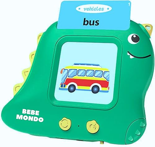 Juguetes Montessori de dinosaurio, tarjetas flash parlantes, 224 palabras visuales, juguetes de terapia del habla, juguetes sensoriales para