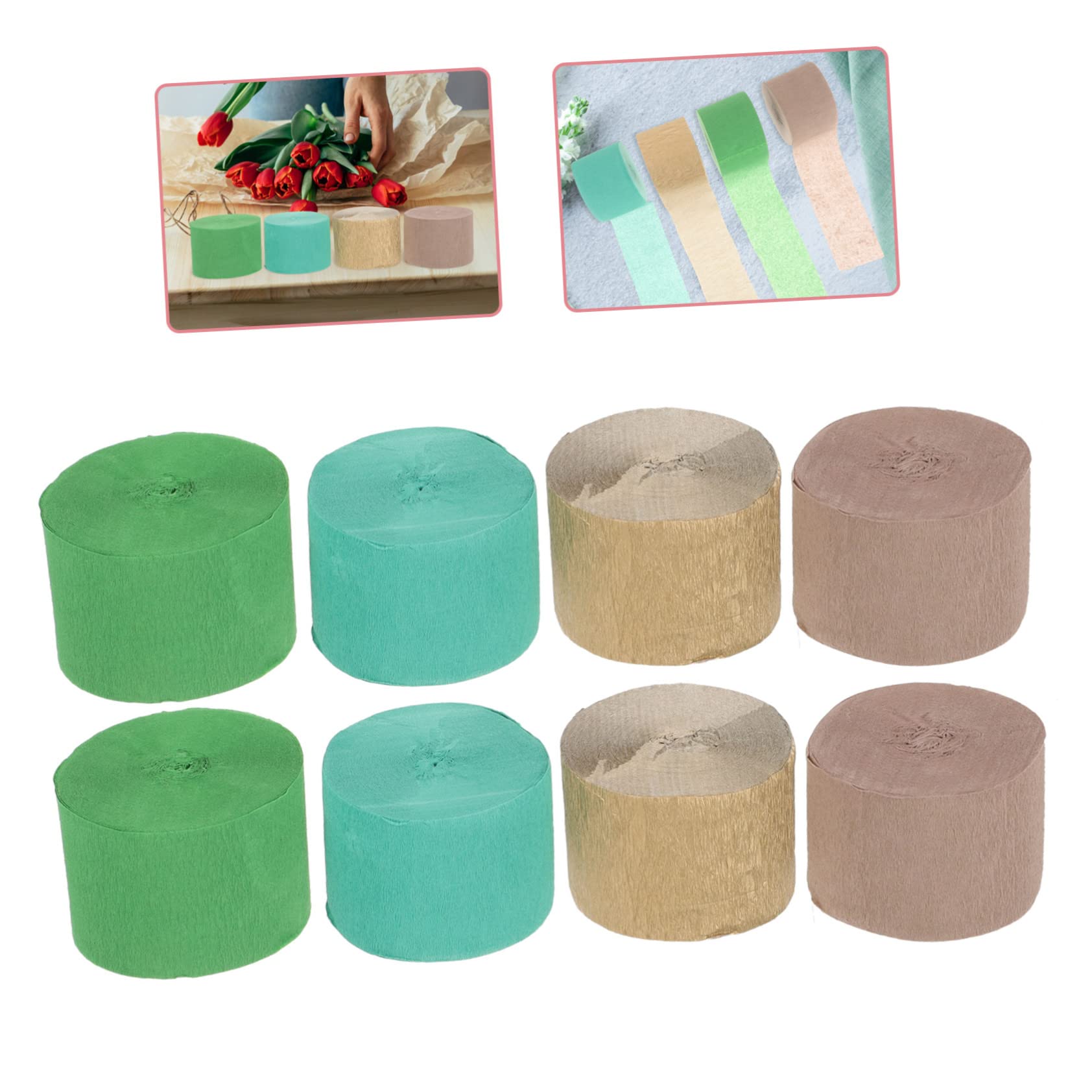SEWACC 32rouleaux Papier Crêpe Pour Décorations De Fête Anniversaire Accessoires Pour Mariage Et Événements Thématiques