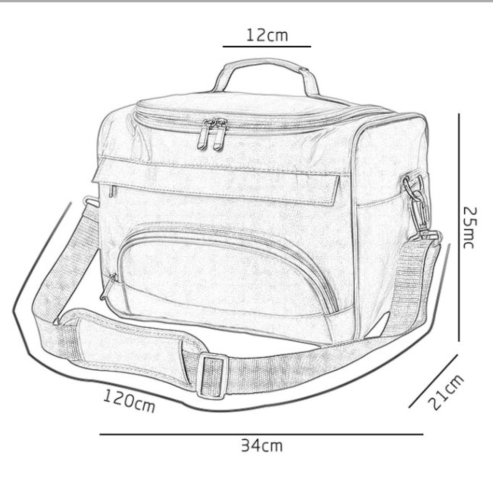 Borsa per Parrucchiere Professionale, Grande Capacità, Borsa a Tracolla per Strumenti da Parrucchiere, Borsa per Attrezzi da Parrucchiere
