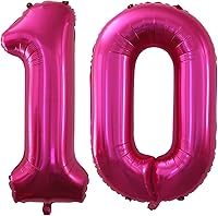 Vista 278 de GOER Globos con el número 80 para decoraciones de fiesta de cumpleaños número 80, globos de helio de aluminio jumbo de 42 pulgadas para 80 Oro rosa