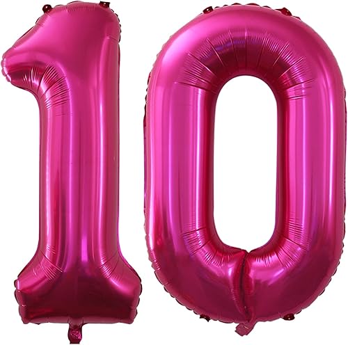 Miniatura 421 de GOER Globos con el número 40 para decoraciones de fiesta de cumpleaños número 40, globos de helio de aluminio jumbo de 42 pulgadas para 40