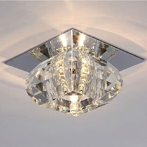 YIYIBYUS Modern Ceiling Light Crystal Flush Chandelier Kitchen Chandelier Light Industrial Pendant Lamp Island Lighting Fixture Modern Pendant