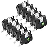 NineLeaf 10 Pack TZe-251 Label Maker Tape Compatible for Brother P-Touch Label Tape TZe251 24mm 0.94'' Laminated White TZ251 TZ-251 1'' TZe TZ for Ptouch PT-D600 D610BT P700 P710BT P900 E500