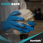 SURESAFE Gants de nitrile bleu, 3.5 Gants jetables Mil Latex, Nettoyage, Cuisine, Travail, Mécanique