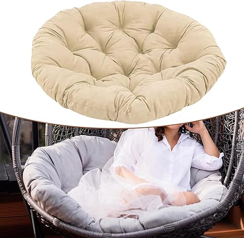 Miniatura 5 de Leefasy Papasan - Cojín para silla de 20 pulgadas, cojín para silla de jardín multifuncional (solo cojín), tapete multifuncional para sillas