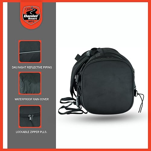 Miniatura 4 de Daniel Smart - Bolsa enrollable para motocicleta con múltiples bolsillos, asegura tu equipaje y cosas con facilidad, incluye cubierta de lluvia para