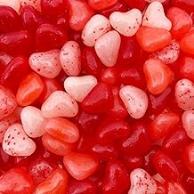 Heart Shaped Jelly Beans - 2 Pound Pack - Valentines Candy - Red & Pink Candy for Buffets, Dessert Decorating & Gifting - Cherry, Strawberry, Watermelon Flavors