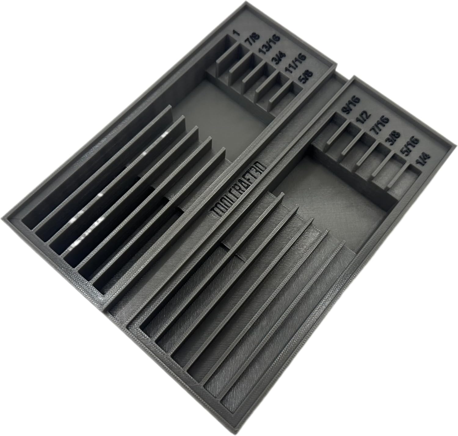 TOOLCRAFT3D Design 3d Printed Spade Bit Organizer Designed For Dewalt Medium ToughCase (Insert Only) (Black)
