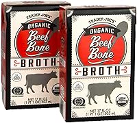 Vista 1 de Trader Joe's - Caldo de hueso de res orgánico 17fl oz 17.0 fl oz (dos cajas)