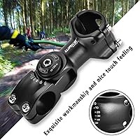 Vista 8 de GOEXM MTB Bicycle Stem 25.4 31.8 Stem 90mm 110mm Mountain Bike Adjustable Raise up Handlebar Tube Stem for Most Bike Road Bike MTB BMX