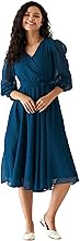 AASK Women Fancy Plain & Solid Designer Dress for Women