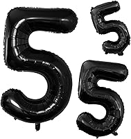 Vista 166 de GOER Globos con el número 80 para decoraciones de fiesta de cumpleaños número 80, globos de helio de aluminio jumbo de 42 pulgadas para 80 Oro rosa