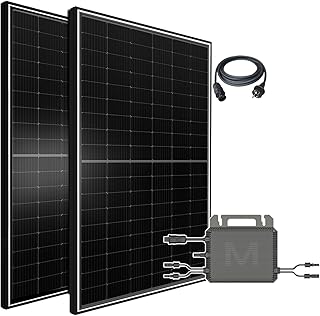 1000W Balkonkraftwerk Komplettset – 800W MARSTEK Mikro-Wechselrichter mit 2x500W Bifazial Glas-Glas Solarmodulen