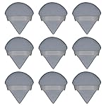 Flytianmy 9Pcs Triangle Powder Puffs, Face Makeup Puff for Body Loose Powder Beauty Makeup Tool Grey
