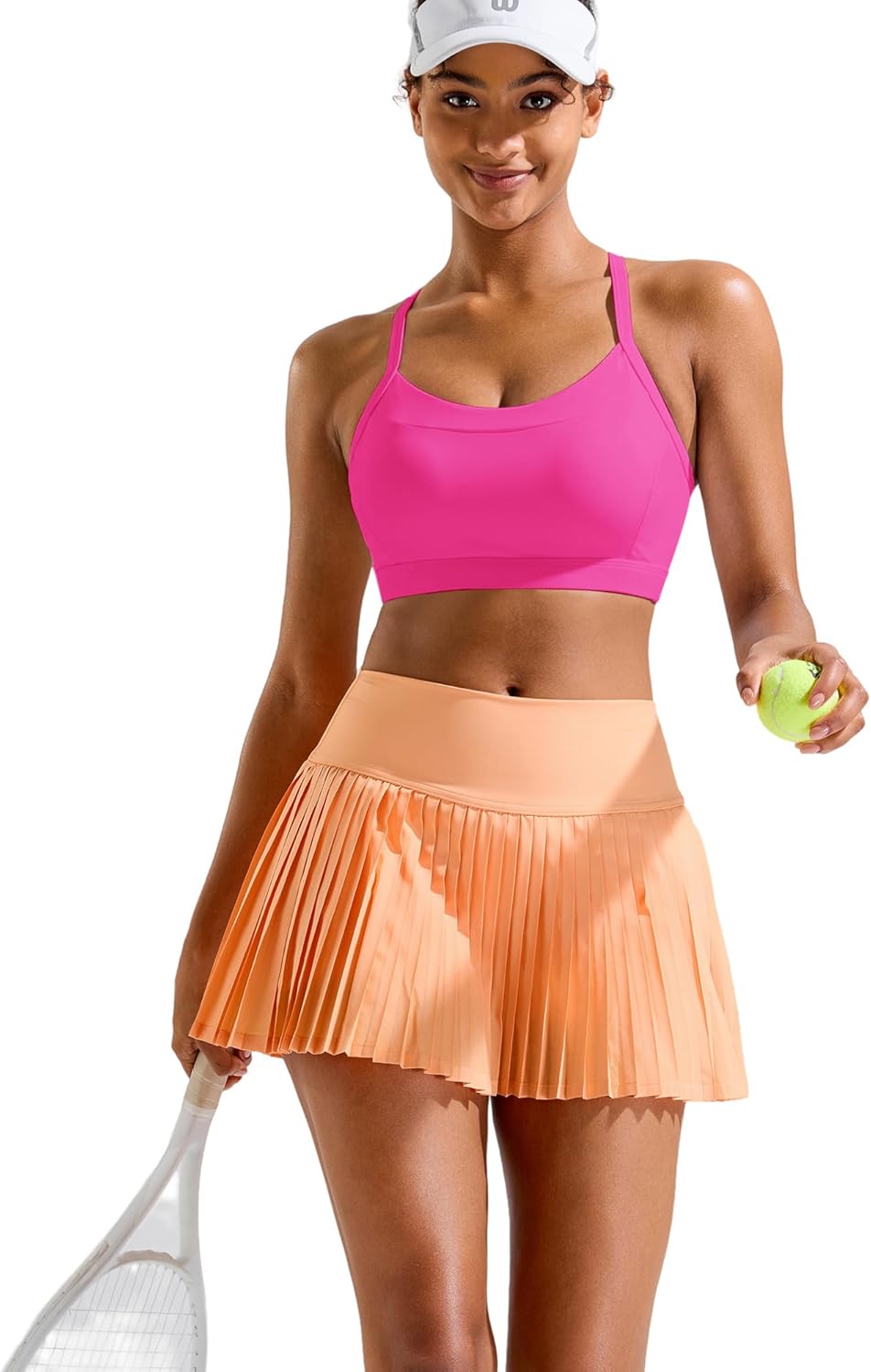 RUNNING GIRL Sports Bra for Women,Y Back Molded Cup Medium Impact Sports Bras with Sewn in Pads - Image 9