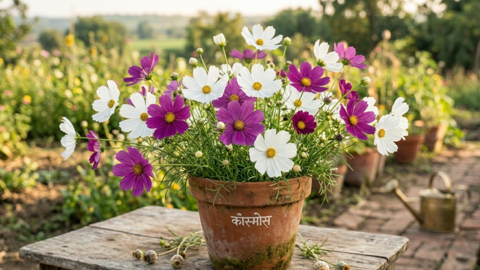 Mr.Organic Cosmos Flower Seeds - Vibrant Home Garden Mix -8 Mr.Organic Cosmos Flower Seeds - Vibrant Home Garden Mix -8
