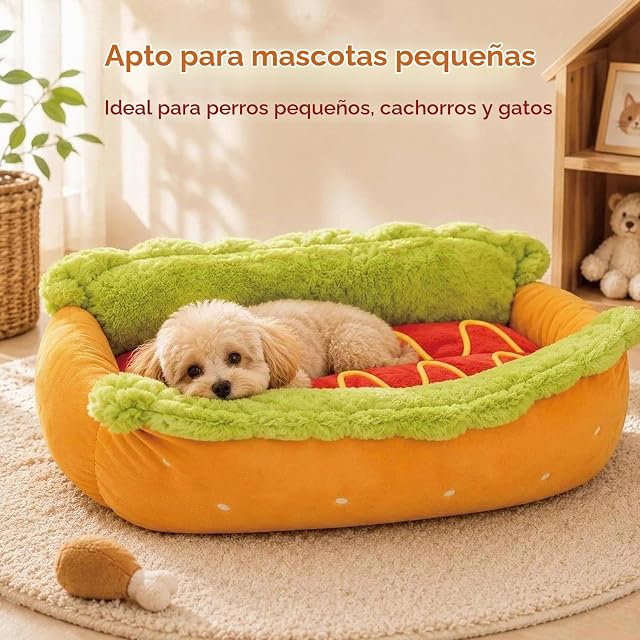 Foto 5 de 6 de BAUNBRHY Hot Dog Bed for Dachshund,Cama para Perros Calientes(S)
