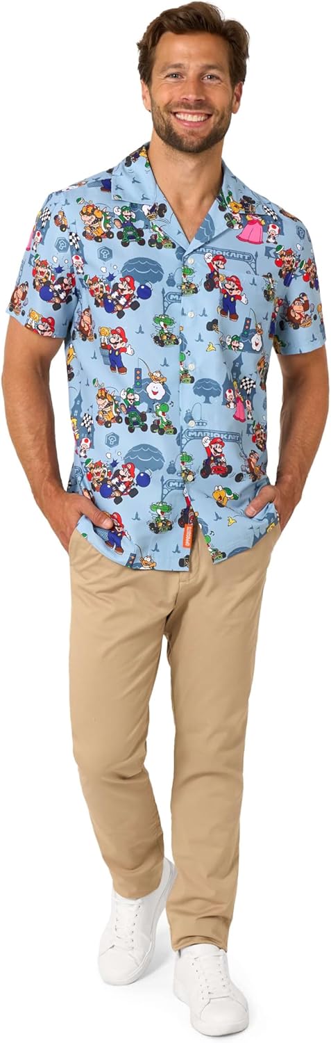 Opposuits Officially Licensed Nintendo™ Hawaiian Shirt Collection – Tropical Gaming Button-Ups