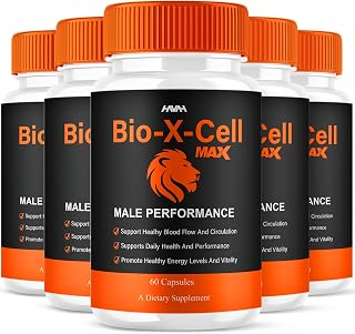(5 Pack) Bio-X-Cell Supplement Bio-X-Cell Max Support Capsules, Bio-X-Cell Maximum Strength Advanced Support Multivitamin Formula Overall Health & Wellness, Bio-X-Cell Supplement Pills (300 Capsules)