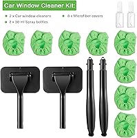 Vista 4 de Frienda Juego de 2 Herramientas Limpiadoras de Parabrisas Interior del Coche Varilla Limpiadora de Parabrisas Interior Limpiador de Ventanas de Auto