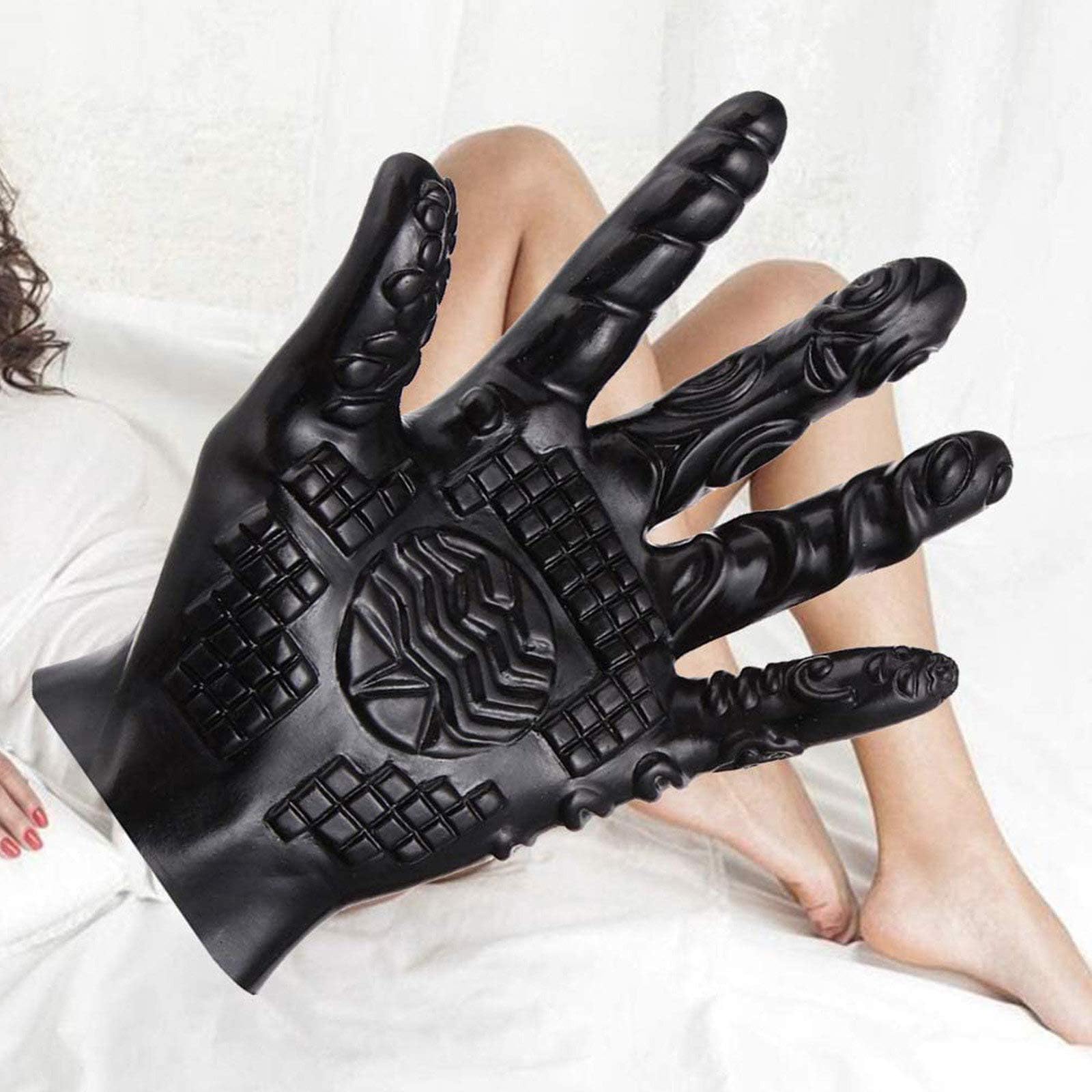 Guantes De Masaje Suave Guantes Mágicos Con Rayas Especiales Fundas Eróticas For Dedos For Estimulación De Pezones Y Clítoris Juguetes Sexuales For Principiantes Y Experimentados