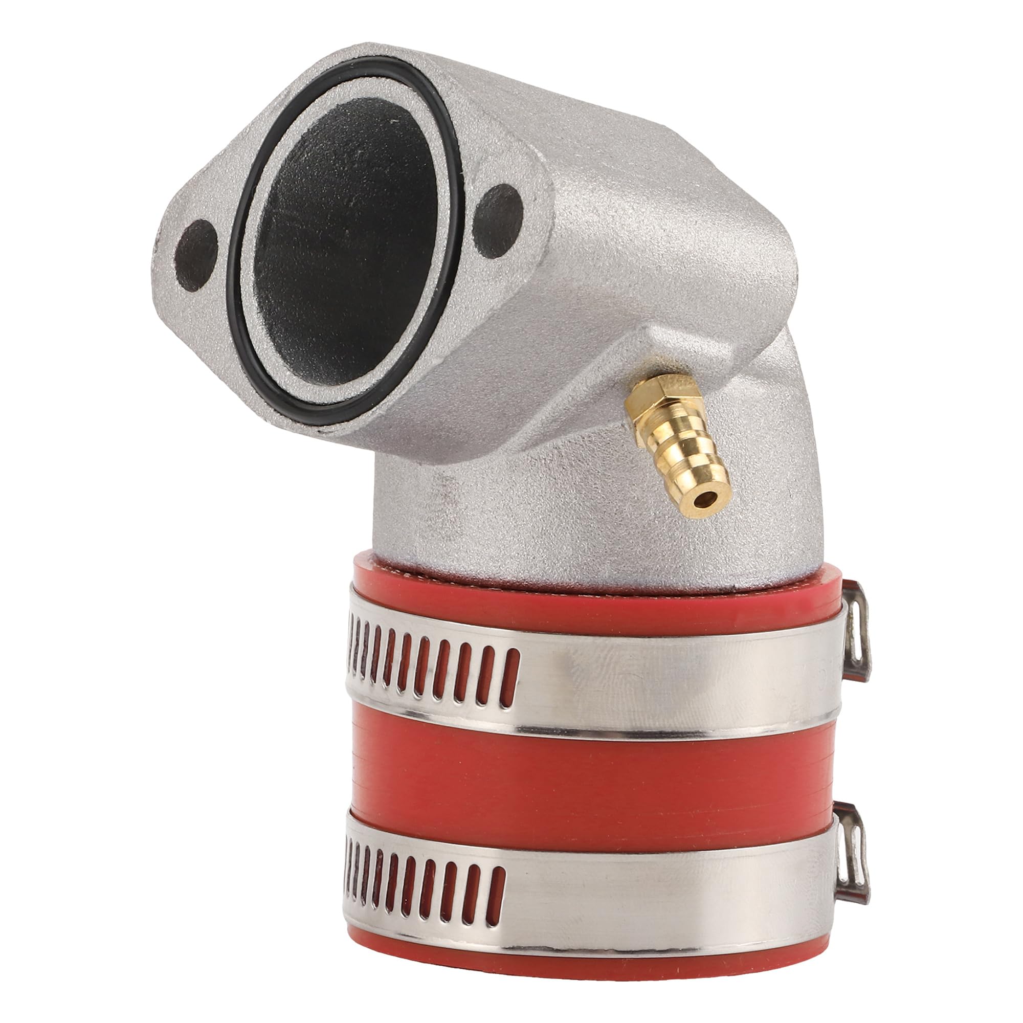 GOOFIT Tubo Di Ingresso Rosso Del Collettore Di Aspirazione Del Carburatore Del Motociclo Sostituzione per GY6 150
