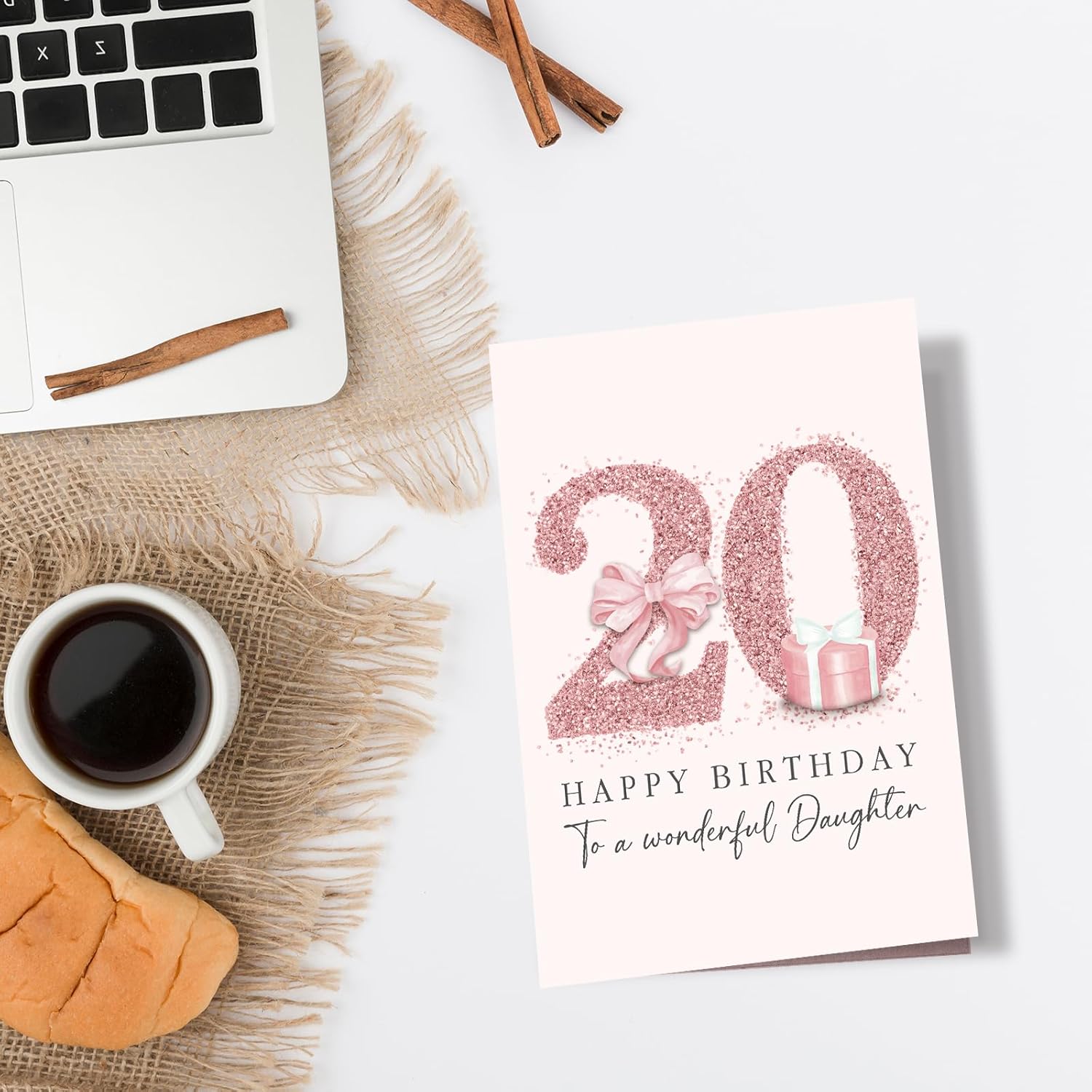 Spercy 20th Birthday Card for Daughter, 20 Years Old Birthday Card for Girls, Twenty Years Old Gift from Mom Dad Parents - Image 5