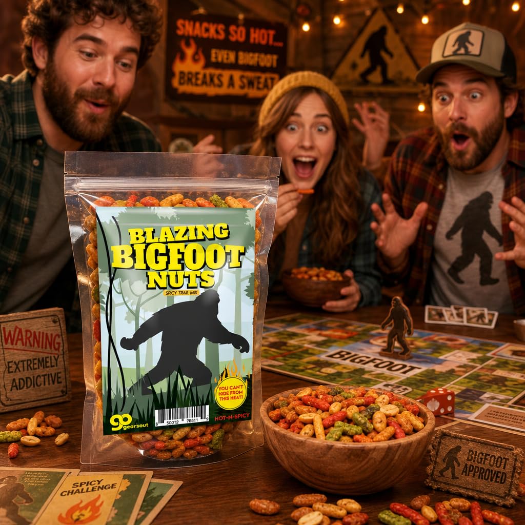 Amazon.com: Blazing Bigfoot Nuts Spicy Trail Mix - Funny Sasquatch