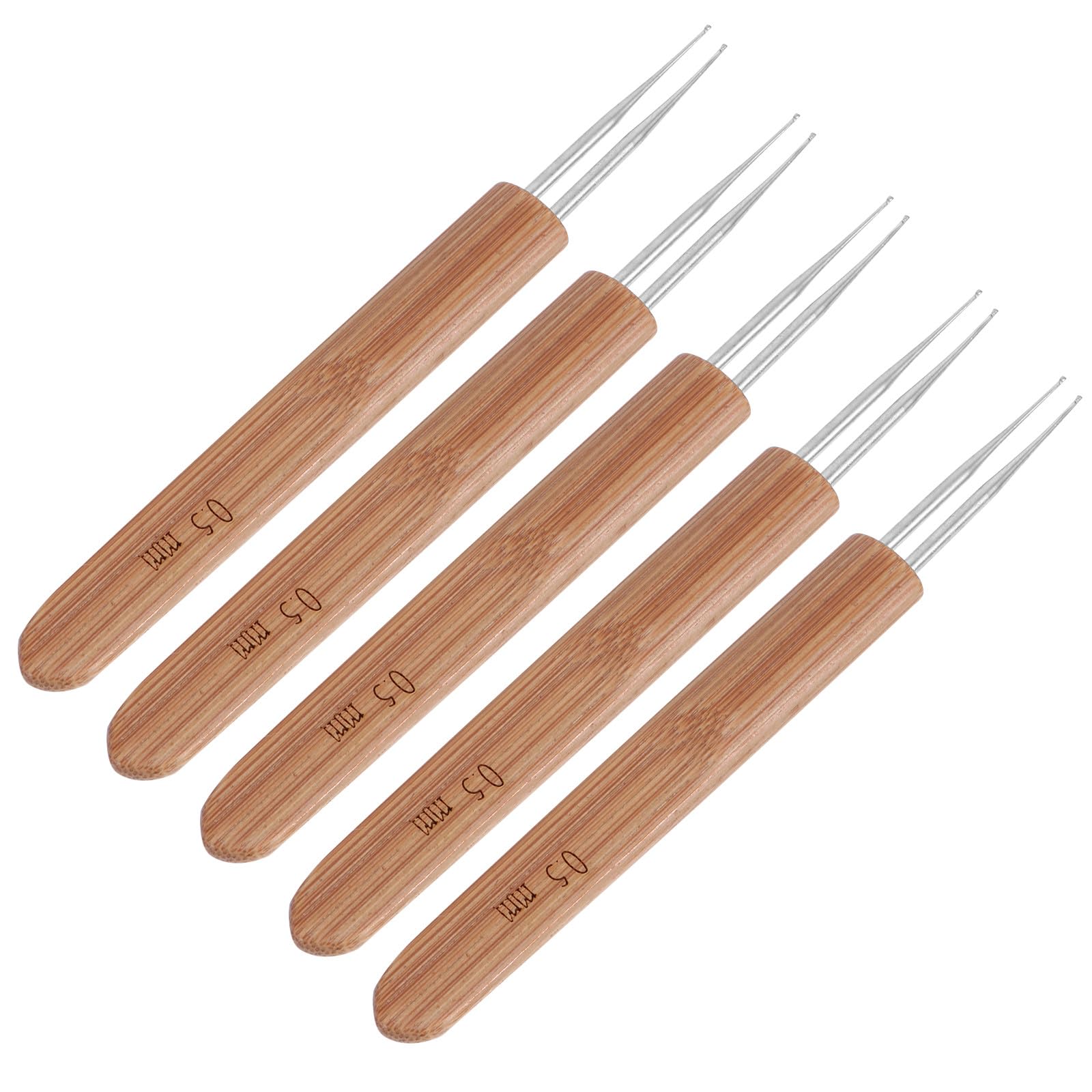 Kit de ganchillo de madera para crear rastas y diseñar pelucas creativas en casa, 5 piezas