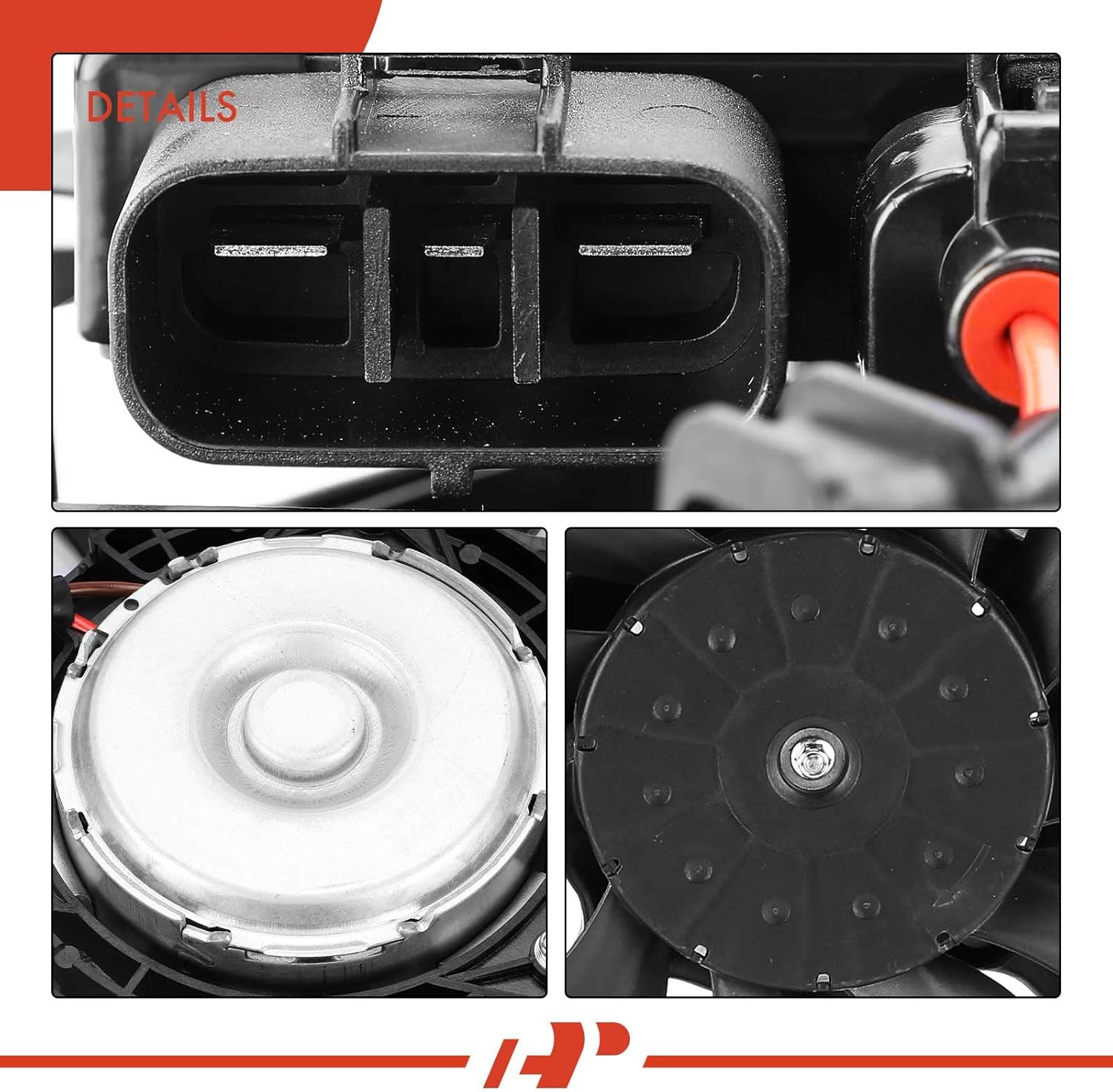 A-Premium Engine Radiator Cooling Fan Assembly Compatible with Infiniti G35 2007-2008, Q60 2014-2015, G37 2008-2013, M35h 2012-2013, Q70 2014-2019, FX35 2009, EX35 2008-2009 & Nissan 370Z 2009-2020