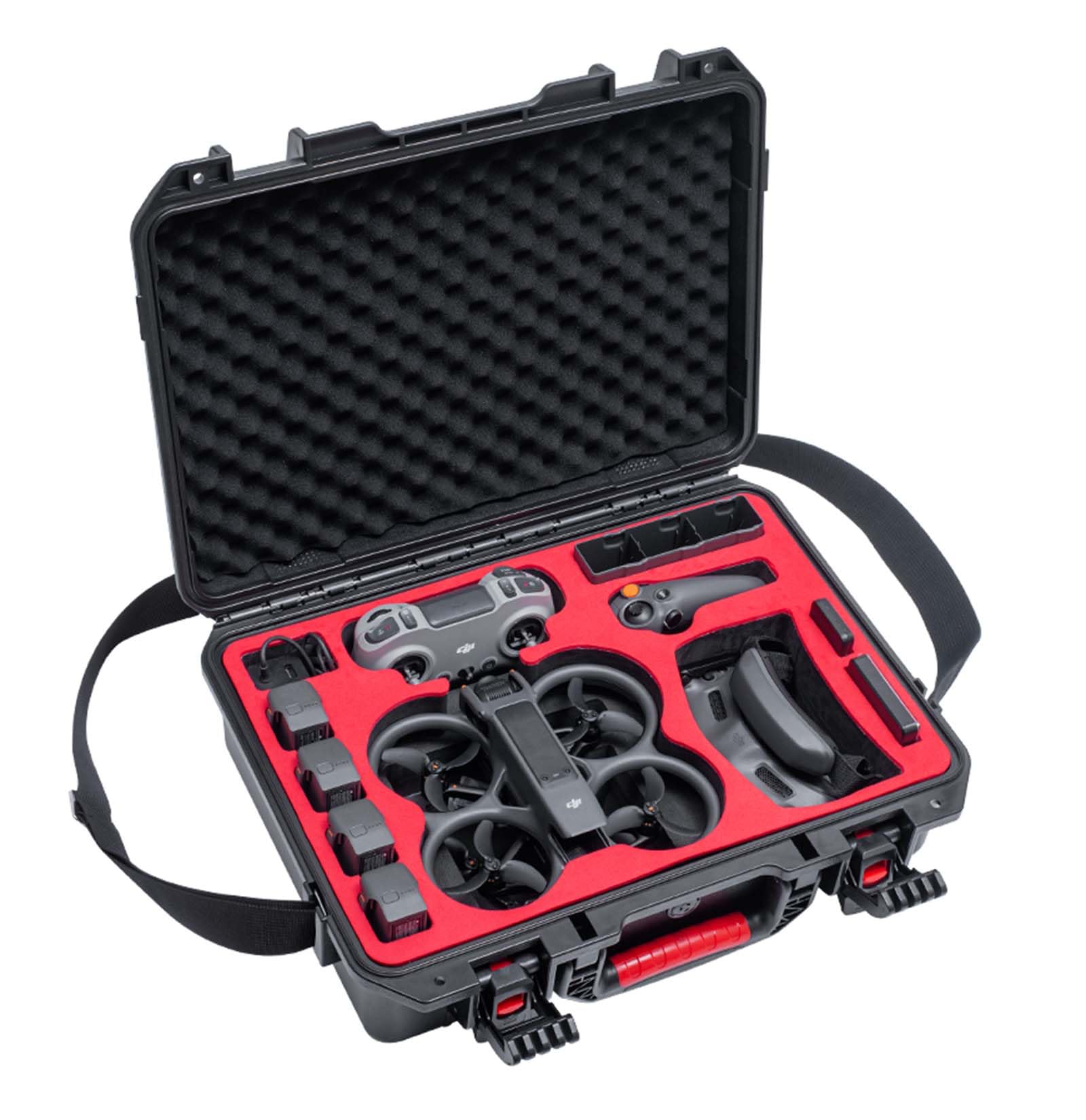 Avata 2 Hard Case, Waterproof Carrying Case Designed for DJI Avata 2 Fly More Combo with DJI Goggles 3/RC Motion 3/FPV Remote Controller 3, Battery Charging Hub, FPV Drone