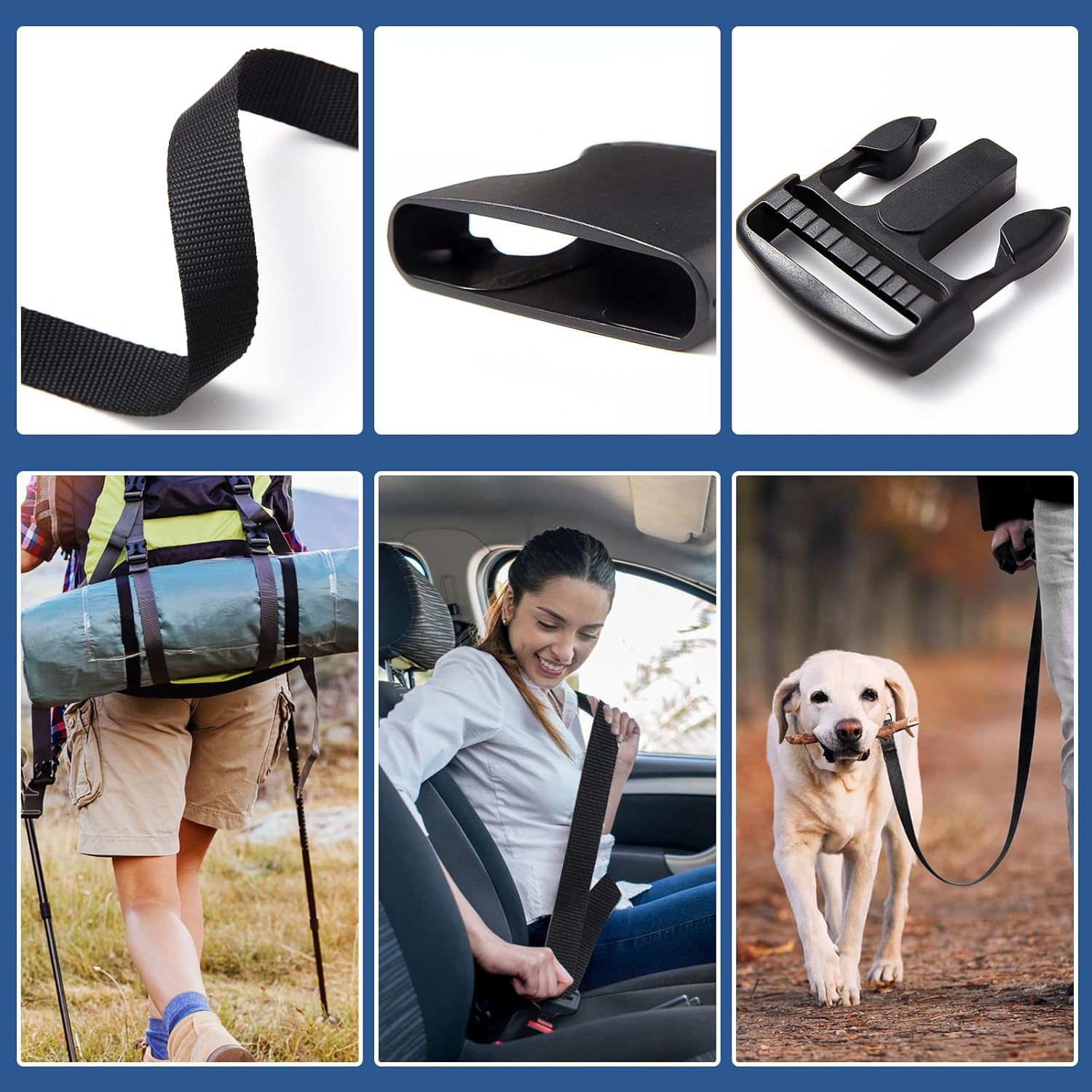 2 inch Cable Straps + Buckle Straps