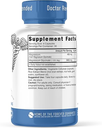 Miniatura 2 de Nature's Fusions Nutri Glicinato de magnesio puro 3680 mg - (proporciona 480 mg de magnesio elemental), quelado para alta absorción, no tamponado