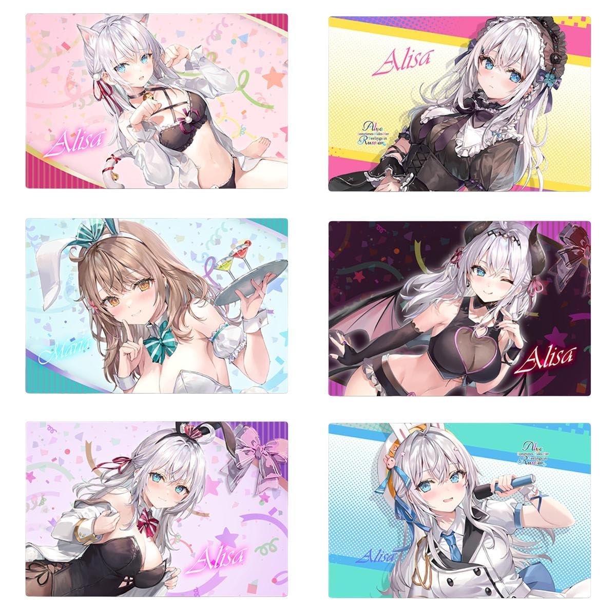 doa マリ－ロ－ズ　 ドンケツマウスパッド　二枚セット&コ－スター二枚 Amazon.co.jp: 時々ボソッとロシア語でデレる隣のアーリャさん マウス