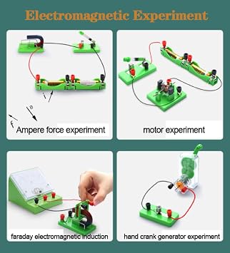 Electromagnetic Lab Kit Physics Science Lab Basic Circuit Learning Starter Kit for Junior Senior School Students Electromagnetism Elementary Electronics
