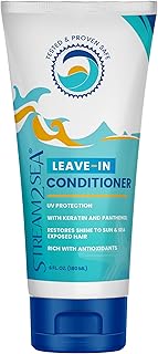 Leave-In Hair Conditioner Detangles & Replenish Hair Moisture Natural Reef Safe Formula - Sulfate and Paraben Free with UV Protection by Stream2Sea