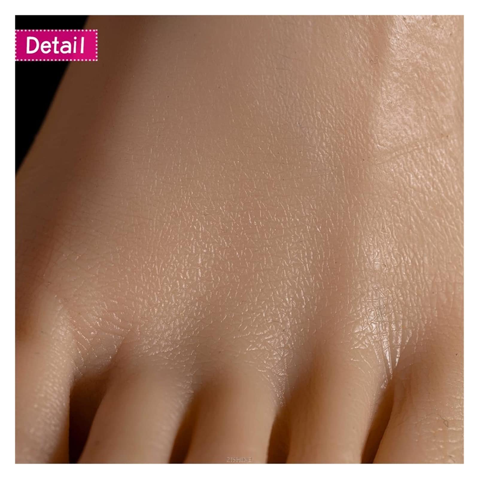 Prawdziwy silikonowy 1: 1 Female Fałszywy model cieczy Silikon widoczne naczynia krwionośne na sztukę(Heatable Toes NoBone,Right foot)