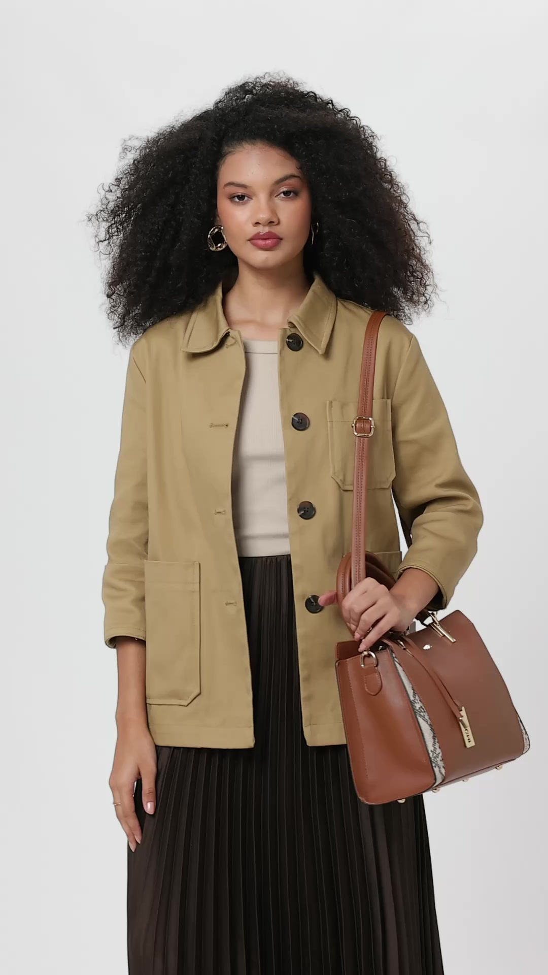 Buy Mochi Women Brown Satchel Bags (66-7970) at Amazon.in