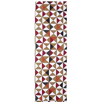 Saral Home Cotton Printed Runner (Red, 50X180 cm)